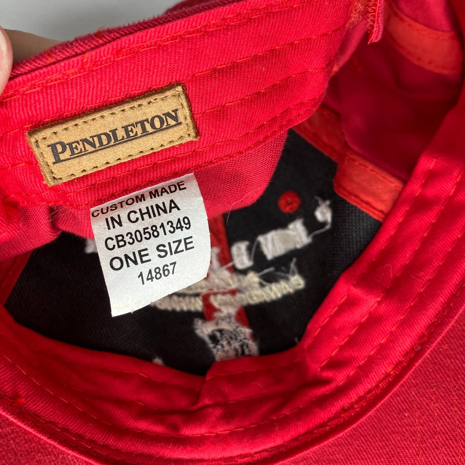 Pendleton Hat Men's Adjustable Red Blended Canadi… - image 9