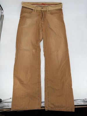 Vintage Y2K 2000s Marc Ecko Corduroy Waist Brown Hip Hop Pants Size 34x32