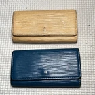 LOUIS VUITTON Epi Key Case Leather Lot of 2 Used Authentic ps2512-ps569