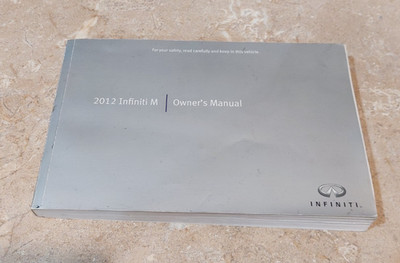 2012 Infiniti M Owner's Manual M37 M56 AWD RWD VQ37 VK56 Sedan OEM Factory