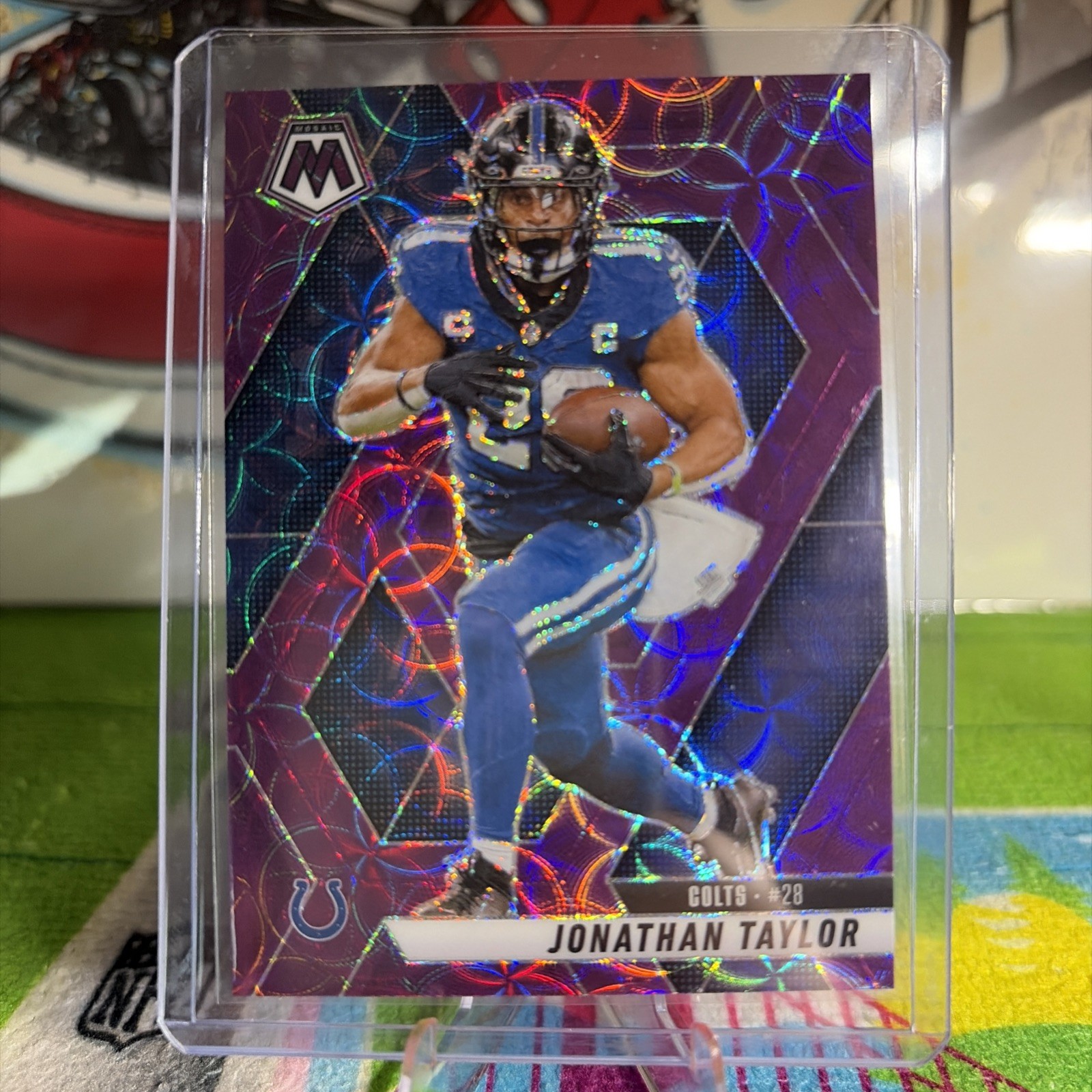 2025 Panini Mosaic - Jonathan Taylor #235 Purple Scope Prizm