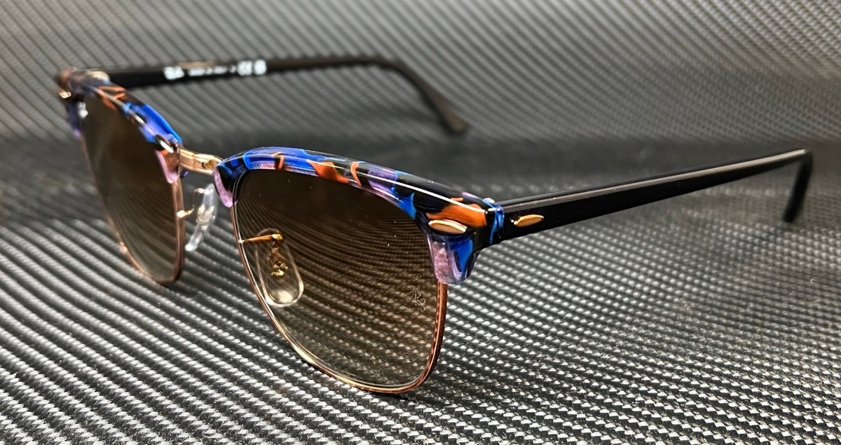 Sunglasses Ray-Ban Clubmaster Rb3016 1256/51 51 Spotted Brown Blue