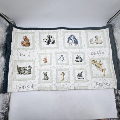 Handmade Hannah Dale Baby Quilt Maywood Studio Love Is Nursery Crib Decor 35x42
