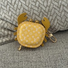 Louis Vuitton Yellow Crab Bag Charm - Mini Pouch Keychain Monogram LV M01932
