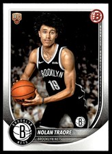 2025-26 Bowman Basketball #19 Nolan Traore Brooklyn Nets Rookie