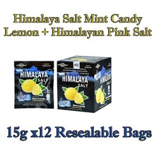 Himalaya Salt Mint Candy Lemon Extra Cool 15g x12 Resealable Bags