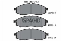 Bremsbelagsatz Scheibenbremse Pagid T1384N FüR Nissan Pick Up D22 NP300 Pickup