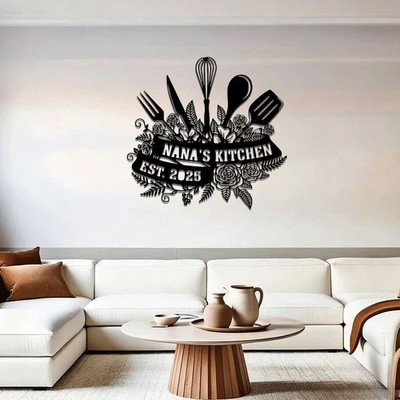 Metal Wall Art Rustic Style Exquisite Home Decoration Kitchen