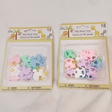 Oh, Baby! Baby Shower Favors Pastel 2 Packs Rocking Horses & Baby Carriages...