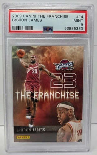 2009 Panini The Franchise - LEBRON JAMES Basketball Card PSA 9 MINT (Low Pop)