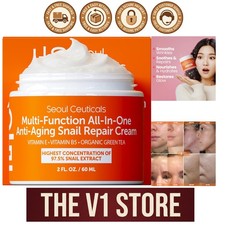 Korean Snail Repair Cream - Hydrating 2oz Anti-Aging Solution for All Skin Types