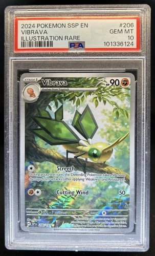 2024 Pokemon Surging Sparks Vibrava #206/191 PSA 10 GEM MINT