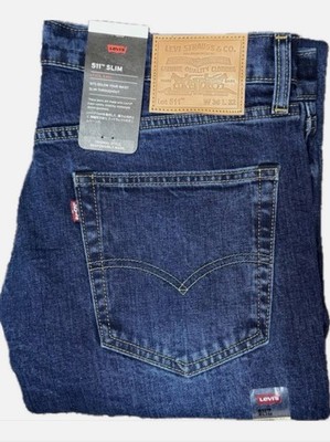 Neu Levis 511 Slim Fit Herren Denim Jeans Comfort Stretch Zip Fly W29-W40 L30,L32
