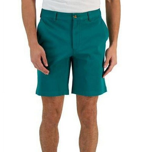 Club Room Men's Regular-Fit 9" 4-Way Stretch Shorts in Shady Glade Green-40