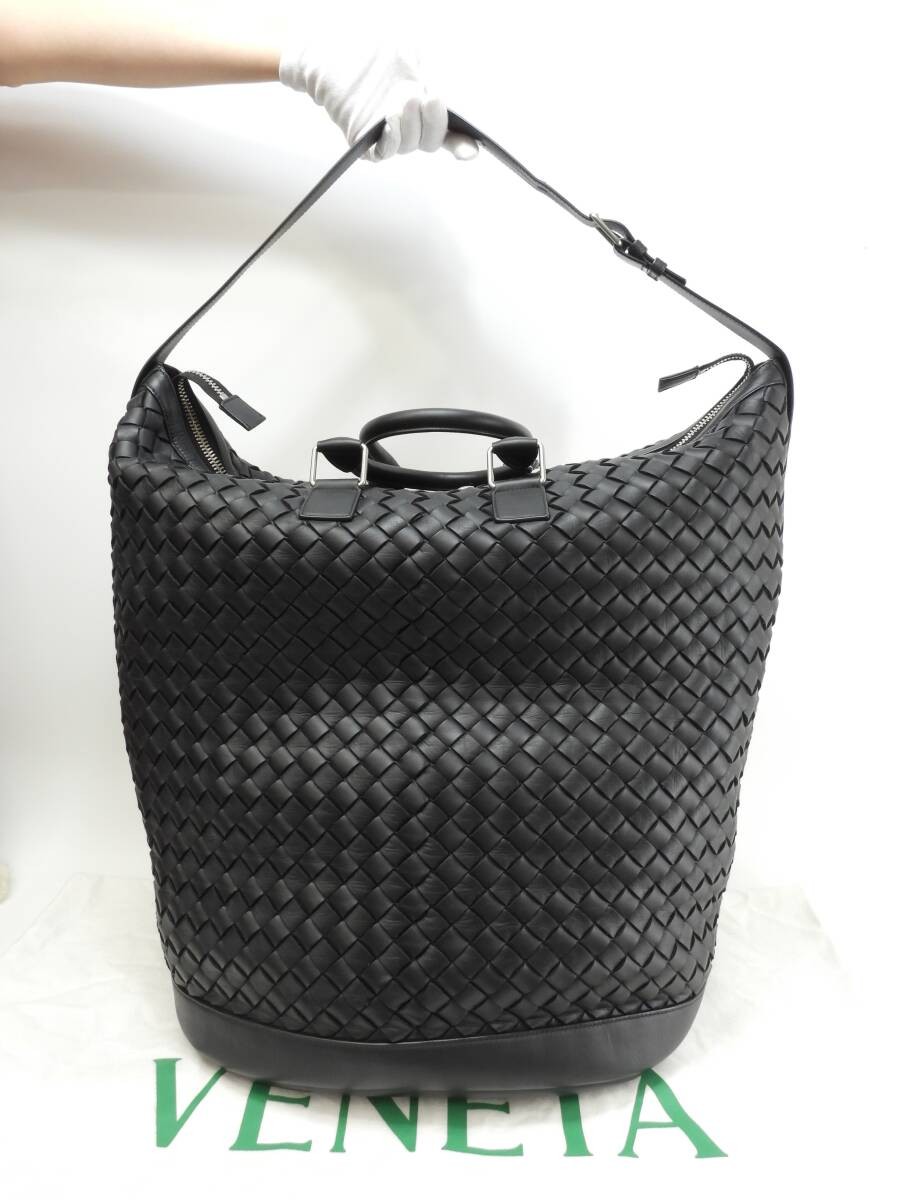 Bottega Veneta Extra Large S Tote Bag Black Leather thumbnail 8