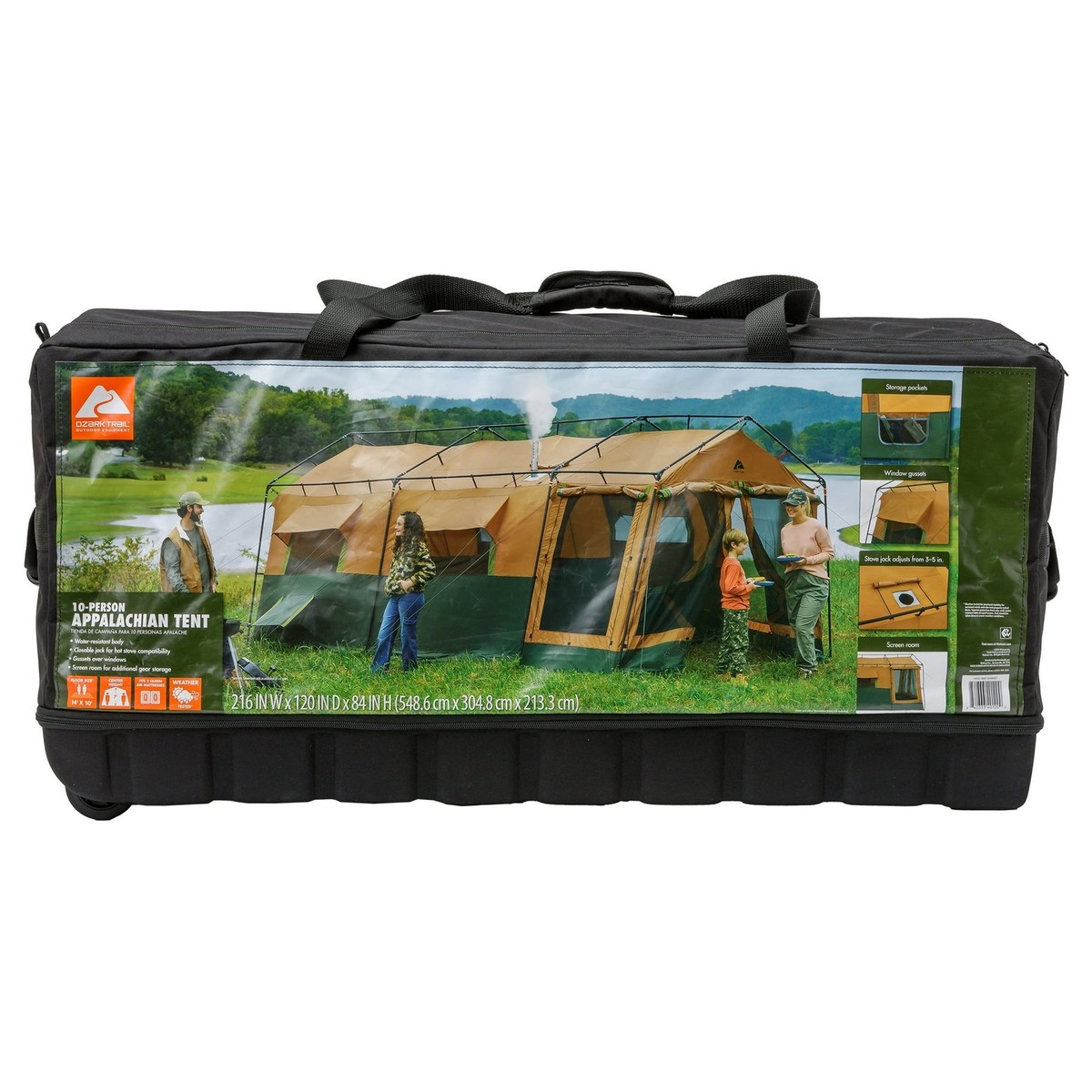 Ozark Trail 31020 10-Person Appalachian Tent 4-Season with Stove