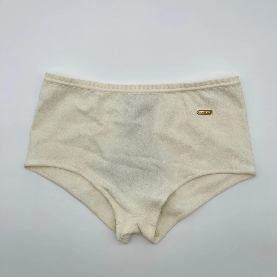TOM FORD | Jersey Knicker en Off White Boy Short S Nuevo con Etiquetas Foto 2 de 4