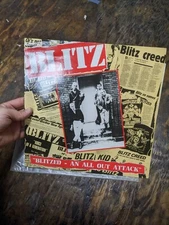 BLITZ Blitzed - An All Out Attack LINK 1988 UK 1ST album VINYL LP