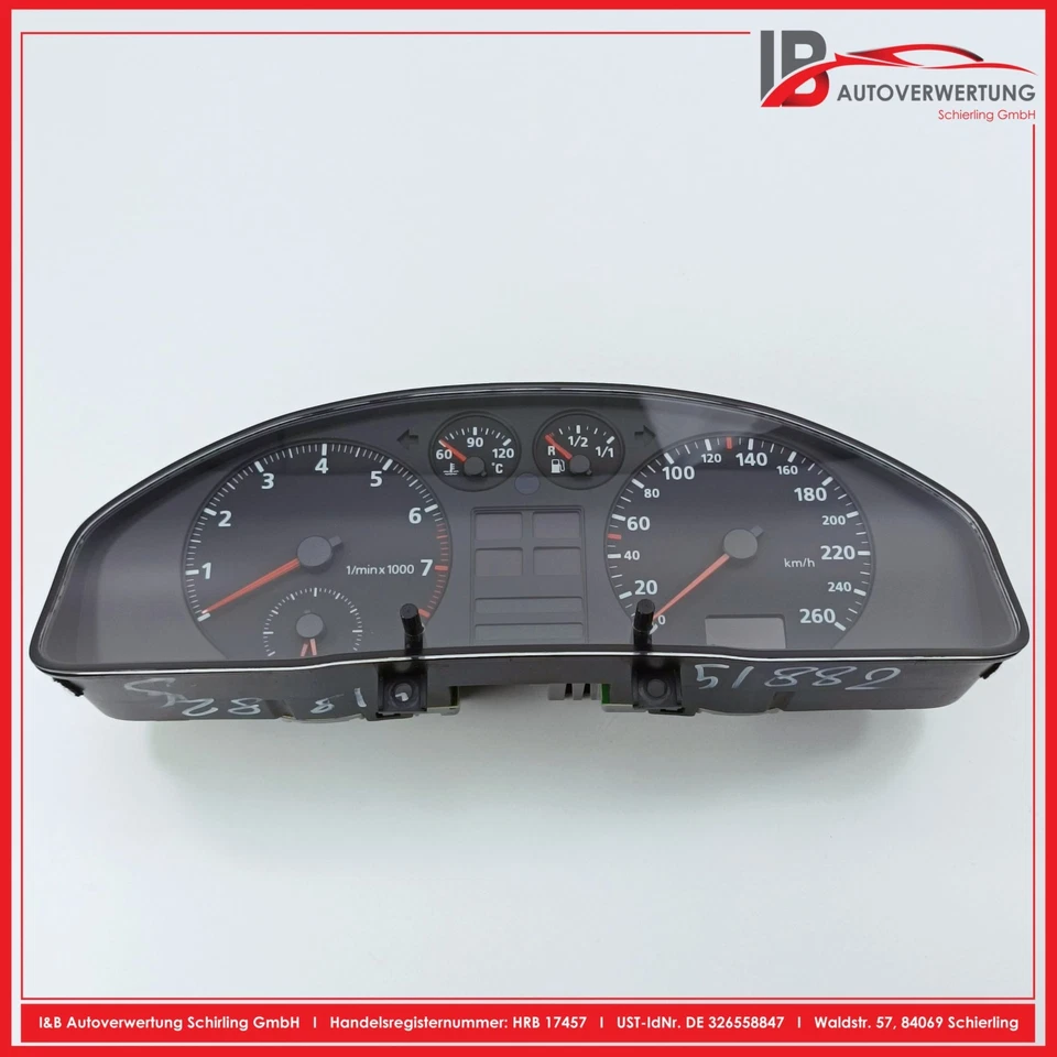 Cuadro de instrumentos velocímetro AUDI A4 (8D2, B5) 1.6 km:51882 8D0319033C ORIGINAL Foto 2 de 4