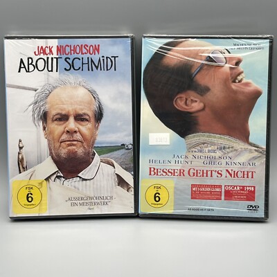About Schmidt + Besser gehts nicht  2 DVD Jack Nicholson DVD Bundle NEU OVP