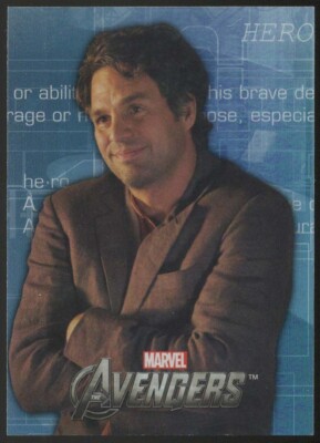 2012 UD Marvel Avengers Assemble ''HEROES EVOLVE'' Holofoil #E-53...BRUCE BANNER