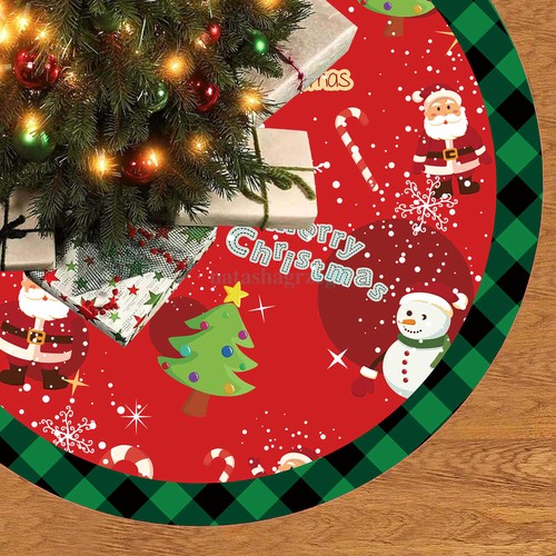 NEW G-rinch Christmas Tree Skirt Decorative Apron Carpet Floor Mat Decor Gift AU - Picture 23 of 49