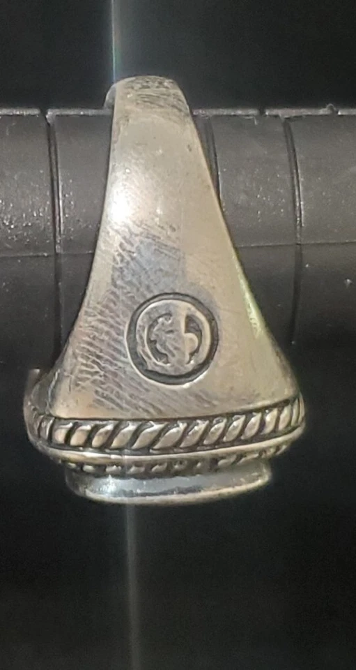 Anillo Navajo Vintage Firmado Turquesa Plata 925 Talla 6.5 Foto 4 de 4
