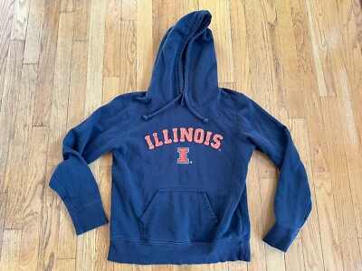 Fighting Illini Colosseum Blue Orange Hoodie Sweatshirt Women's