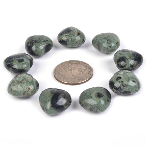 20mm Gemstone Rock crystal puff LOVE hearts Crystal healing Reiki pocket stone - Picture 51 of 149