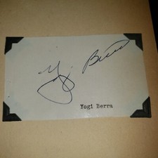 Vintage Yogi Berra Autograph