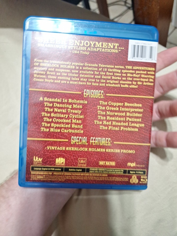 The Adventures of Sherlock Holmes Blu Ray Jeremy Brett 1984 Rare Oop 30306183596 eBay
