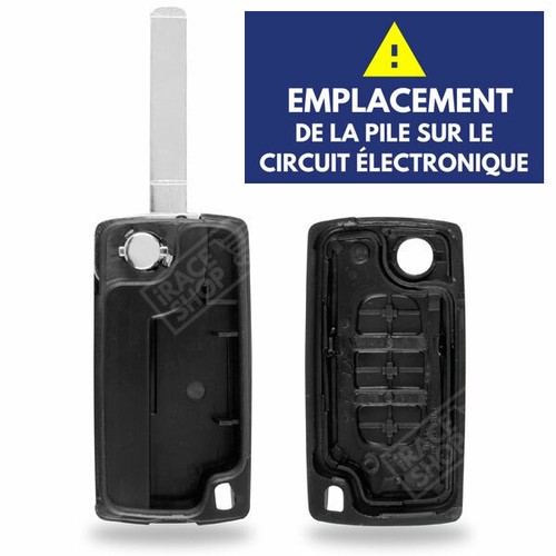 Plip Coque de Clé Télécommande pour CITROEN C2 C3 C4 Picasso Berlingo CE0523 - Picture 2 of 4