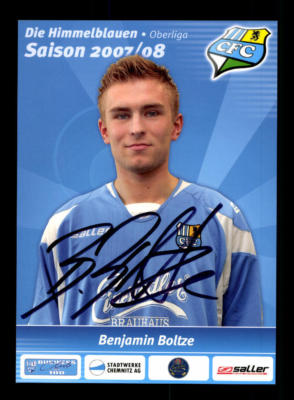 Benjamin Boltze autograph card Chemnitzer FC 2007-08 original signed + A 184996