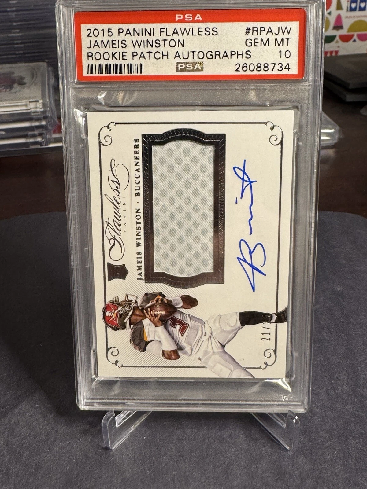 Jameis Winston Panini Flawless Rookie Patch Autographs #RPAJW Base