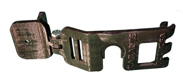 FrSky TARANIS RC FPV LCD Monitor mount adjustable 3D printed + D-ring 1/4 screw - Image 4 of 4