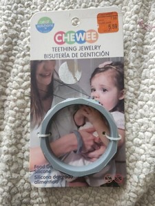 New Chewee Teething Bangle Bracelet Grey Baby