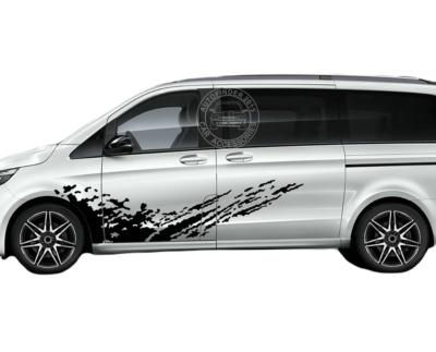 #ad Graphics Mud Splash Car Side Sticker For Mercedes Benz Vito Viano W447 W639 $75.99