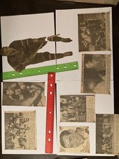 1953 (?) Hockey French Newspaper Article Lot Cut Outs, See Photos, Nhl, Rare