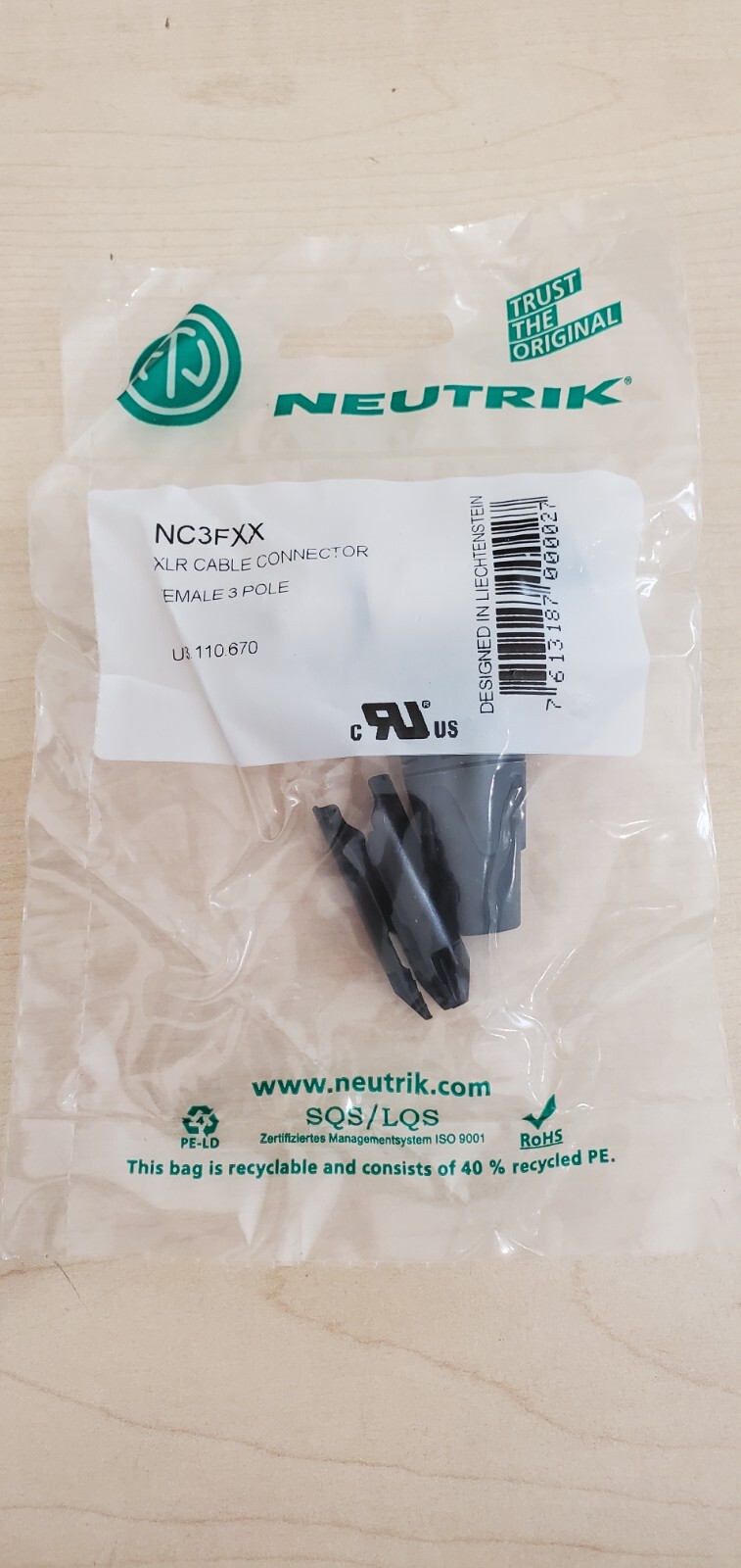 Neutrik NC3FXX XLR-Kabelstecker female, 3-polig - Bild 3