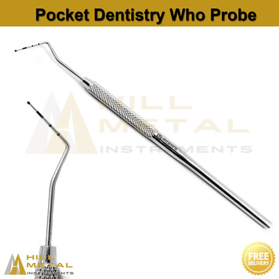 Dental Examination Who Probe Periodontal Pocket Depth Measuring Lab Instruments