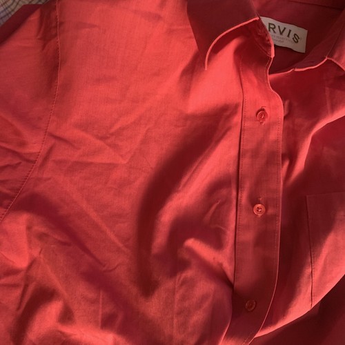 Camisa Top Orvis Para Mujer Talla 8 Manga Larga Con Botones Delanteros Rojo Sólido Carrera - Imagen 7 de 7