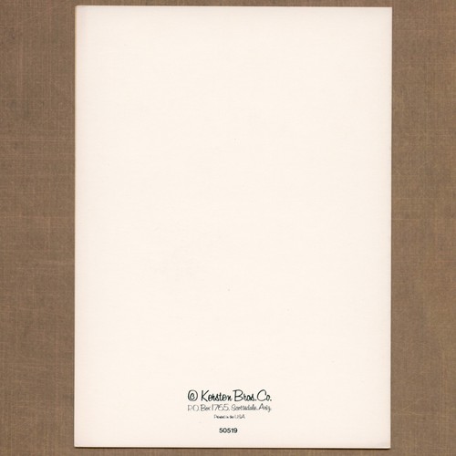 LOTE DE 4 tarjetas en blanco vintage KERSTEN BROS + sobres, pareja coche clásico - Imagen 3 de 5