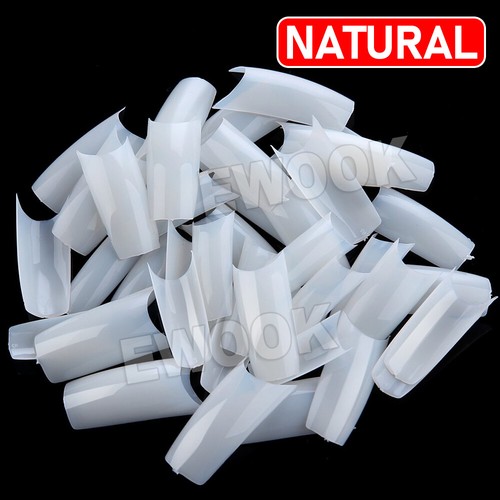 500 Pcs Fake French Nail Tips White Clear Stiletto False Gel Pointy Art Acrylic - Picture 12 of 12