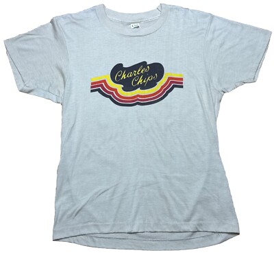 Vintage Charles Chips (Size Large) Screen Stars Single Stitch T-shirt USA