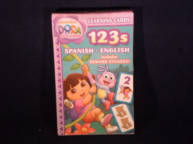 Dora the Explorer Learning Flash Cards Color Matching English//Spanish Homeschool
