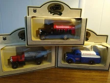 CHEVRON COMMEMORATIVE MODEL DIECAST TRUCKS STANDARD OIL LOT OF 3 MADE IN ENGLAND