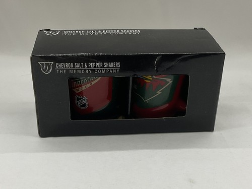 MINNESOTA WILD Rot & Grün NHL Hockey Keramik Salz und Pfefferstreuer Set - Bild 3 von 20