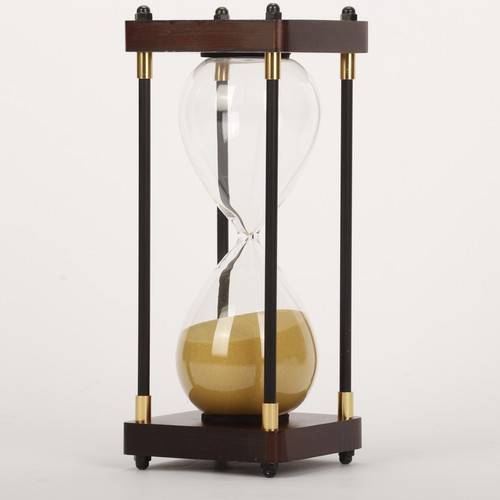 60Min Hourglass Sand Timer Wooden Sand Clock Table Decorative Wooden Sandglass eBay