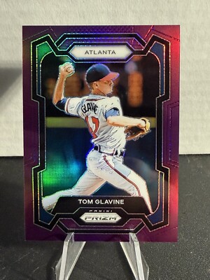 2024 Panini Prizm Tom Glavine Purple Parallel /99 Braves #60