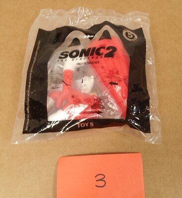 McDonalds Happy Meal 2022 Sonic 2 the Hedgehog Knuckles #5 O3